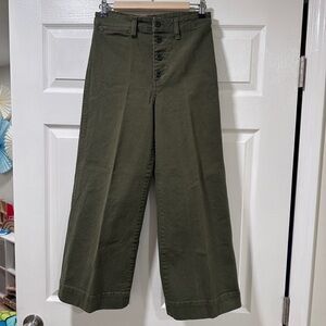 Madewell Button Fly Wide Leg Pant